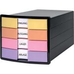 Schubladenbox IMPULS, 4 Schubladen, geschlossen,...