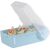 Karteibox Croco, Lernkartei, DIN A7 quer, für 500 Karten, transluzent pastellblau, 85 x 121 x 246 mm