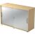 Schiebetürenschrank 1752, (H x B x T) 748 x 120 x 400 mm, 2 Ordnerhöhen, abschließbar, ahorn/silber