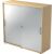 Schiebetürenschrank 1753, (H x B x T) 1200 x 1110 x 400 mm, 3 Ordnerhöhen, abschließbar, ahorn/silber