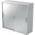 Schiebetürenschrank 1753, (H x B x T) 1200 x 1110 x 400 mm, 3 Ordnerhöhen, abschließbar, weiß/silber