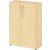 Flügeltürenschrank 450, 1144 x 800 x 346 mm, 3 Ordnerhöhen, 2 Fachböden, ahorn/ahorn