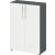 Flügeltürenschrank 450, 1144 x 800 x 346 mm, 3 Ordnerhöhen, 2 Fachböden, graphit/weiß