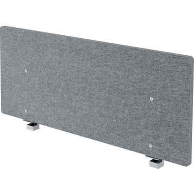 Akustik-Trennwand VARW, 1200 x 1800 x 27 mm, Filzoptik, grau-meliert