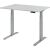Sitz-/Stehschreibtisch XDBK12, (H x B x T) 640-1290 x 1200 x 800 mm, C-Fuß-Gestell, elektrisch höhenverstellbar, grau/silber