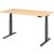 Sitz-/Stehschreibtisch XDBK16, (H x B x T) 640-1290 x 1600 x 800 mm, C-Fuß-Gestell, elektrisch höhenverstellbar, ahorn/graphit