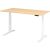Sitz-/Stehschreibtisch XDBK16, (H x B x T) 640-1290 x 1600 x 800 mm, C-Fuß-Gestell, elektrisch höhenverstellbar, ahorn/weiß