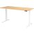 Sitz-/Stehschreibtisch XDBK19, (H x B xT) 640-1290 x 1800 x 800 mm, C-Fuß-Gestell, elektrisch höhenverstellbar, ahorn/weiß