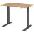 Sitz-/Stehschreibtisch XMKA12, (H x B x T) 700-1200 x 1200 x 800 mm, C-Fuß-Gestell, elektrisch höhenverstellbar, asteiche/graphit