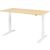 Sitz-/Stehschreibtisch XMKA16, (H x B x T) 700-1200 x 1600 x 800 mm, C-Fuß-Gestell, elektrisch höhenverstellbar, ahorn/weiß