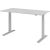 Sitz-/Stehschreibtisch XMKA16, (H x B x T) 700-1200 x 1600 x 800 mm, C-Fuß-Gestell, elektrisch höhenverstellbar, grau/silber