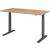 Sitz-/Stehschreibtisch XMKA16, (H x B x T) 700-1200 x 1600 x 800 mm, C-Fuß-Gestell, elektrisch höhenverstellbar, asteiche/graphit