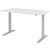 Sitz-/Stehschreibtisch XMKA16, (H x B x T) 700-1200 x 1600 x 800 mm, C-Fuß-Gestell, elektrisch höhenverstellbar, weiß/silber