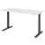 Sitz-/Stehschreibtisch XMKA19, (H x B x T) 700-1200 x 1800 x 800 mm, C-Fuß-Gestell, elektrisch höhenverstellbar, weiß/graphit