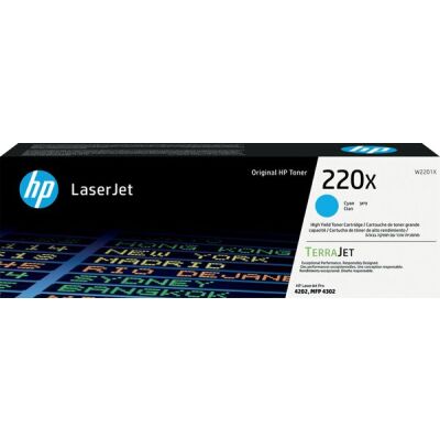 Toner Cartridge 220X, HP LaserJet, für 5.500 Seiten, cyan