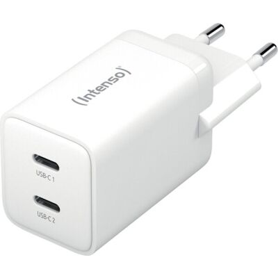 Schnellladegerät W40CC GaN, 2x USB-C, 40 W, 100-240 V, 50-60 Hz, USB Power Delivery PPS, PD3.0, QC 4.0, weiß