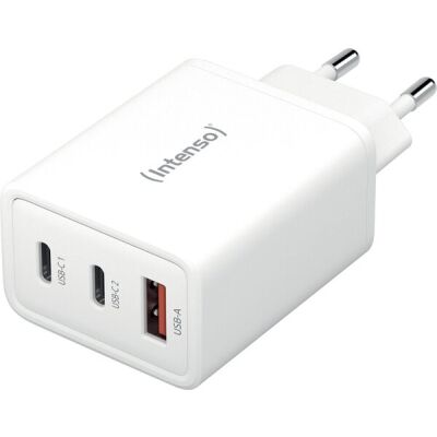 Schnellladegerät W65ACC GaN weiß 2x USB-C, 1x USB-A, 65 W, 100-240 V