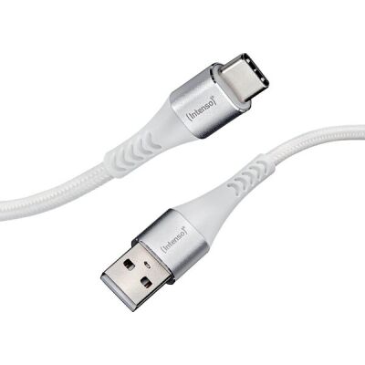 USB Kabel A315C, Nylon, USB-A auf USB-C, Datenübertragung 480 Mbps, max. 60 W, Länge: 1,5 m, weiß