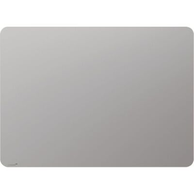Glasboard, abgerundete Ecken, matte Oberfläche, 90 x 120 cm, Warm Grey