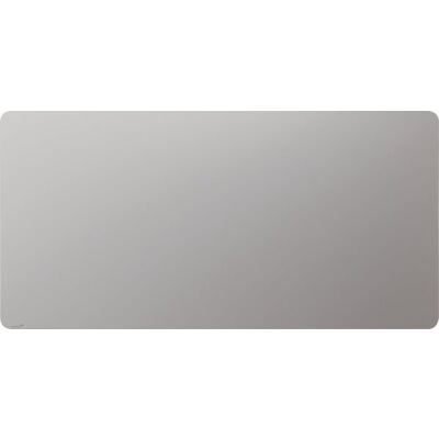 Glasboard, abgerundete Ecken, matte Oberfläche, 100 x 200 cm, Warm Grey