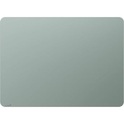Glasboard, abgerundete Ecken, matte Oberfläche, 90 x 120 cm, Sage Green