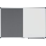 Kombiboard UNITE,Filz, 60 x 90 cm, grau