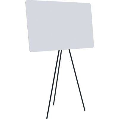Flipchart SKETCH INFINITE tripod, rahmenlose Tafel, magnetisch, emailiert, magnetischer Papierhalter, Stiftablage, höhenverstellbar
