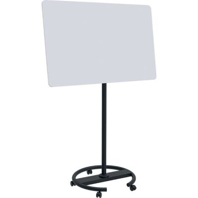 Flipchart SKETCH INFINITE, runder Fuß, rahmenlose Tafel, magnetisch, emailiert, höhenverstellbar