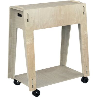 Tafelständer Playboard DONKEY Jr., mobil, (B x T) 690 x 410 mm, birke