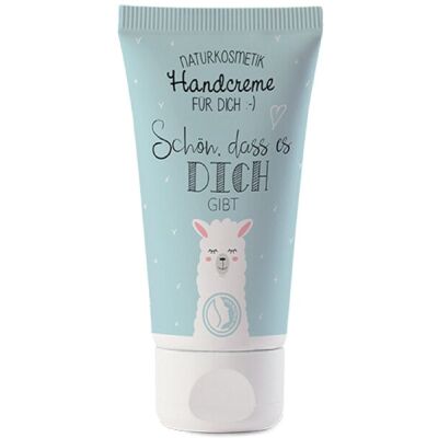 Handcreme 30ml, Sheabutter, Lemon-Papaya Duft, Motiv Lama