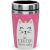 Thermobecher to go 240ml, Doppelwand-Edelstahleinsatz Motiv Katze