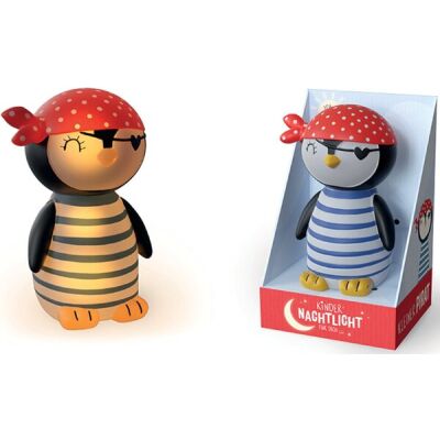 LED Nachtlicht mit Timer für 6 Stunden, inkl. Batterien Motiv Pinguin
