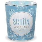 Teelicht, mit Grußfeld für persönliche...