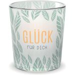 Teelicht, mit Grußfeld für persönliche...