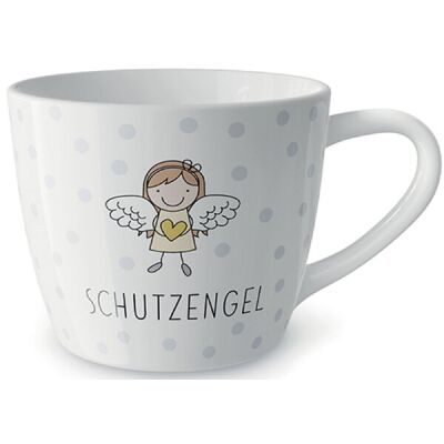 Porzellanbecher 400ml Motiv Schutzengel