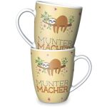 Porzellanbecher 250ml Motiv Faultier