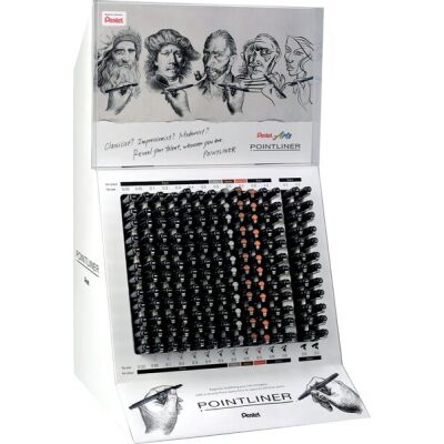 Fineliner Pointliner, Strichstärke sortiert, Schreibfarbe schwarz, dokumentenecht, 168er Display