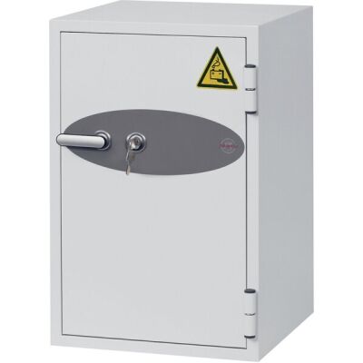 Tresor Battery Fighter, Schlüssel-Schloss, Volumen 84 Liter, weiß