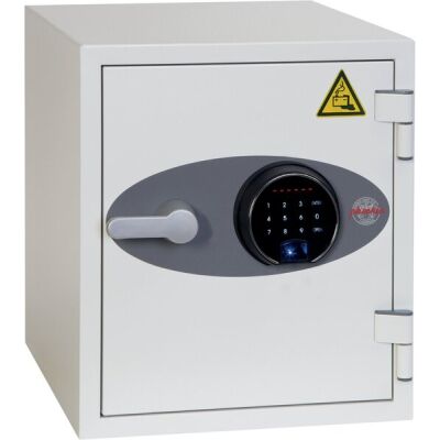 Tresor Battery Titan, Fingerabdruck-Schloss, Volumen 25 Liter, weiß