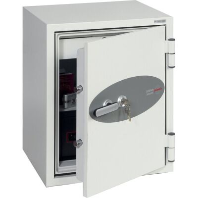 Tresor Data Combi, Schlüssel-Schloss, Volumen 63 Liter, weiß