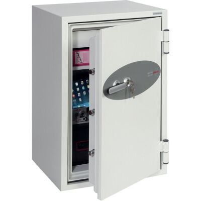 Tresor Data Combi, Schlüssel-Schloss, Volumen 84 Liter, weiß