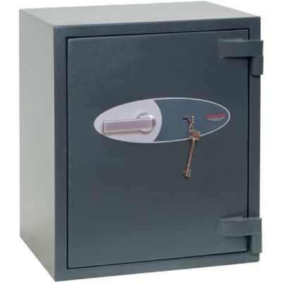 Sicherheitstresor Elara, Schlüssel-Schloss, Volumen 69 Liter, graphitgrau