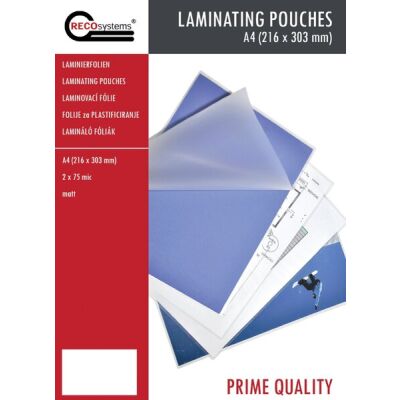 Laminierfolien, 216 mm x 303 mm, DIN A4, matt, Stärke 2 x 75 Micron