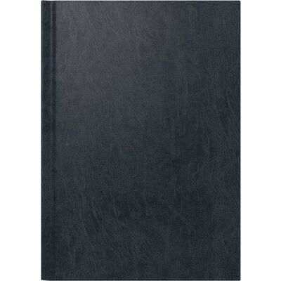 Buchkalender Chefplaner, 14,5 x 20,6 cm, 1 Tag/1 Seite, Miradur-Einband, schwarz, halbstündlich 7 - 20 Uhr