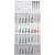 4-Monats-Wandkalender, 4 Monate/1 Seite, 33 x 65 cm, Druck: anthrazit/rot