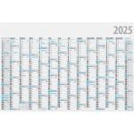Jahreskalender, 102 x 68 mm, 14 Monate/1 Seite, Druck...