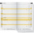Monatskalender-Ersatzeinlage Mini, 1 Monat/2 Seiten, 8,7 x 15,3 cm, Druck grau/gelb, Stundeneinteilung 7:00-19:00