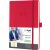 Wochenkalender CONCEPTUM® 2025, DIN A5, 1 Woche/2 Seiten, 192 Seiten, Gummibandverschluss, Stiftschlaufe, Hardcover, red