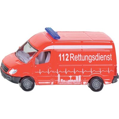 Krankenwagen aus Metall und Kunststoff