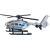 Polizeihubschrauber aus Metall und Kunststoffteilen